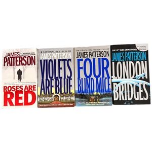 Patterson Alex Cross Books Lot 4 Roses Are Red Violets Are Blue London Bridges